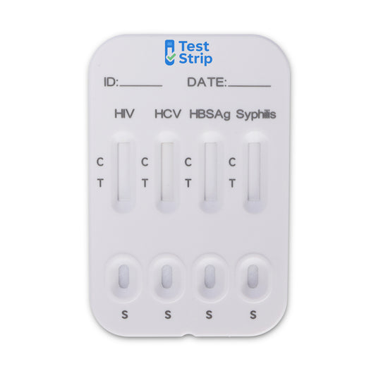 TestStrip 4-in-1 Home Rapid Test Kit (HIV / HCV / HBsAg / Syphilis)
